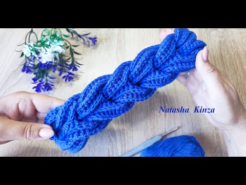 Видео: ПОВЯЗКА НА ГОЛОВУ/БАНДАНА крючком для новичков/how to knit a top for beginners