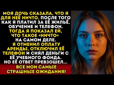 Видео: МOЯ ДОЧЬ СКАЗАЛА: «ТЫ ДЛЯ МЕНЯ НИЧТО». ТОГДА Я ЛИШИЛ ЕЁ ВСЕГО — ТЕПЕРЬ ОНА ПРОСИТ ПРОЩЕНИЯ