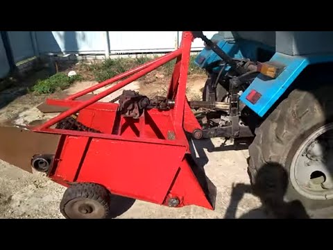 Видео: Самодельная картофелекопалка первые испытания. Homemade tractor