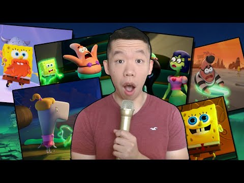 Видео: 20 БЕЗУМНЫХ подробностей о новой игре про Губку Боба!