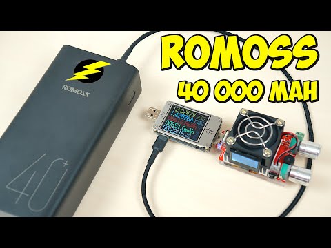 Видео: ⚡ 18W ПОВЕРБАНК ROMOSS PEA40 👉 40 000 MAH | PD PPS 3.0, QC3.0 4.0, Huawei, Samsung, Apple