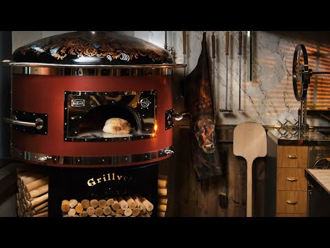 Видео: Технический обзор дровяной подовой печи GRILLVETT IL FORNO
