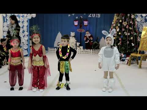 Видео: Балабақшадағы жаңа-жылдық ертеңгілік 2019 Ортаңғы "Жұлдыз"  тобы