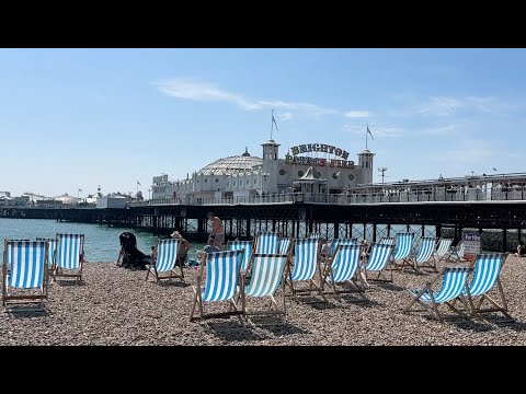 Видео: Brighton Promenade & Beach & Seaside 11 August '25 Брайтон Променад Пляж Лето Море 11 Августа 2025