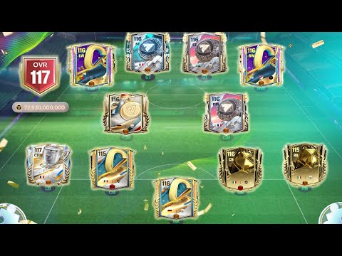 Видео: Первое повышение рейтинга команды FC Mobile 26 до 117 | Открытие большого набора и путь к 120 OVR