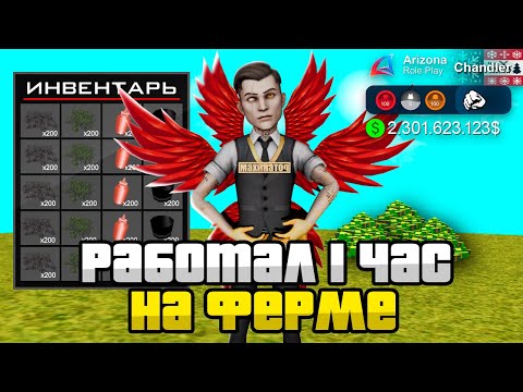 Видео: РАБОТАЛ 1 ЧАС НА ФЕРМЕ ЛЬНА И ХЛОПКА В 2025 ГОДУ НА ARIZONA RP!