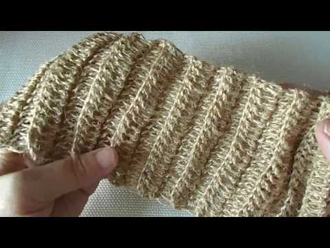 Видео: Джутовая #мочалкакрючком. Достоинства и недостатки. Мастер-класс #ЛюдмилаТен #lusi_ten