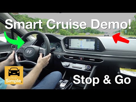 Видео: Как использовать интеллектуальный/адаптивный круиз-контроль с функцией Stop and Go | Автомобили H...