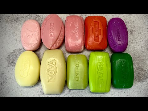 Видео: ASMR soap/ Dry soap cutting 🩷❤️💚💛💜/ Резка цветного сухого мыла