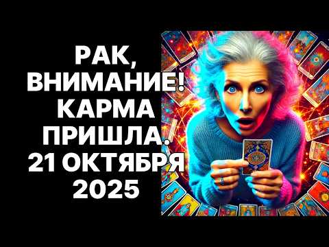 Видео: 😱♋РАК, 21 ОКТЯБРЯ 2025: 💰ТВОЯ ЖИЗНЬ ИЗМЕНИТСЯ НАВСЕГДА! 🔴Точка НЕВОЗВРАТА❗