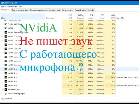 Видео: Nvidia GeForse Experience не пишет звук аудиодорожки Работающего микрофона!