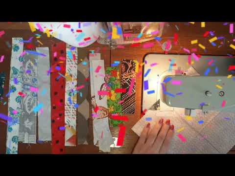 Видео: Лоскутный блок по дешёвой  салфетке. ЁЛОЧКА.
