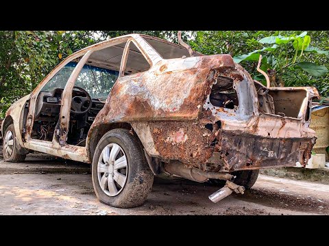 Видео: реставрация автомобиля очень ржавая после 27 лет | спасти снесите старую машину １９９３ｓ