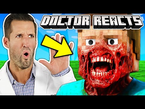 Видео: ВРАЧ смотрит на жестокие травмы Стива из Minecraft