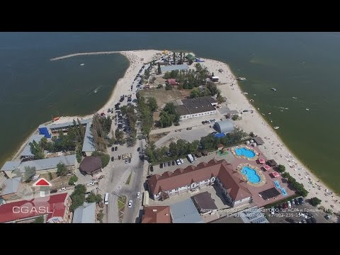 Видео: Аэросъемка города Ейск (Ейская коса)
