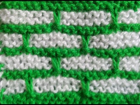 Видео: Ленивый жаккард в шахматном порядке. Вязание с нуля. Узоры спицами. Вяжем вместе.