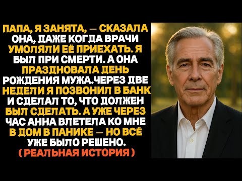 Видео: Меня привезли в больницу без сознания. Врачи позвонили дочери, а она ответила: «Мне некогда…»
