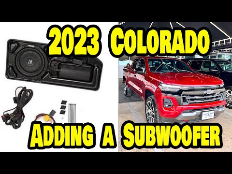 Видео: Установка сабвуфера Chevrolet Colorado 2023! #2023Colorado