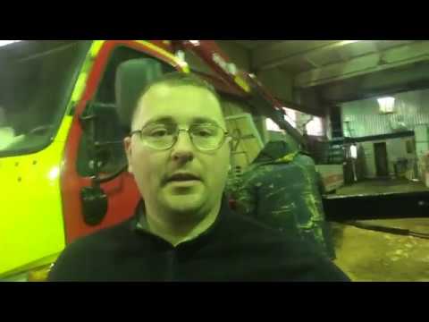 Видео: Кран манипулятор Amco veba проведение ТО
