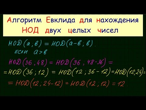 Видео: Алгоритм Евклида