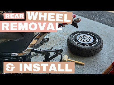 Видео: Снятие и установка заднего колеса Harley Davidson Softail 2018+