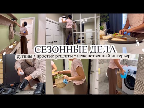 Видео: Сезонные дела👢 ПРОСТЫЕ РЕЦЕПТЫ🐟 Неженственный интерьер🤷🏻‍♀️ РУТИНЫ🔥 Будни мамы🥰 МОТИВАЦИЯ