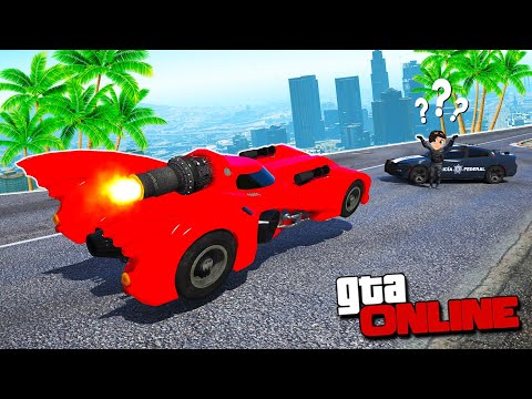 Видео: УГНАЛ НОВЫЙ РЕАКТИВНЫЙ ЧИТ БЭТМОБИЛЬ! АВТОУГОНЩИКИ VS КОПЫ В ГТА 5 ОНЛАЙН! ГТА 5 МОДЫ!