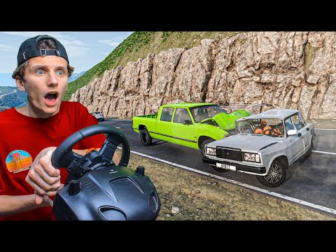 Видео: ПАЦАНЫ НА ЖИГЕ РАЗБИЛИСЬ В ГОРАХ...! | BeamNG.drive