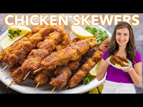 Видео: Рецепт куриных шашлыков в панировке