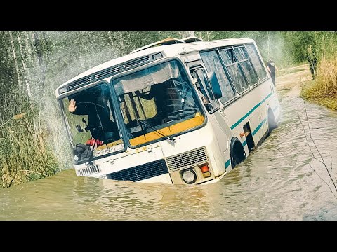 Видео: На АВТОБУСЕ по бездорожью