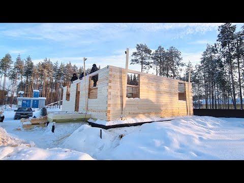 Видео: Кайф строительства дома. Проект дома 10 на 8 из бруса и качество строительства от Центр Домостроения