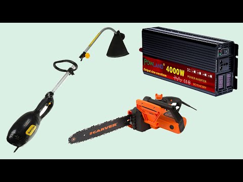 Видео: КАК ВКЛЮЧИТЬ ЭЛЕКТРОПИЛУ И ЭЛЕКТРОКОСИЛКУ 220 ВОЛЬТ ОТ АККУМУЛЯТОРА 12 ВОЛЬТ. ИНВЕРТОР С АЛИЭКСПРЕСС