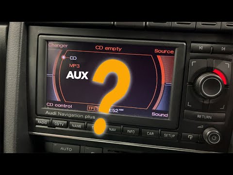 Видео: Установка AUX-кодирования радиоприемника AUX для VW Audi Lamborghini RNS-E с адаптером Amazon Blu...