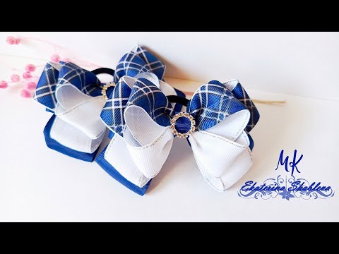 Видео: Школьные банты из репсовых лент.