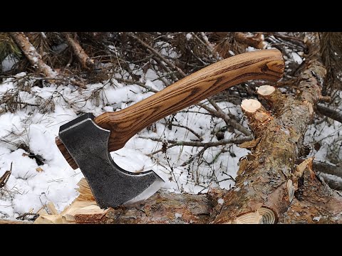 Видео: Красивый, дорогой и слегка кривой - топор ПетроградЪ "Рославль V".