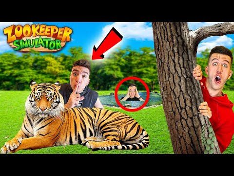 Видео: ИГРАЕМ КРИЕНИЦА В ЗООПАРКA! | ZOOKEEPER SIMULATOR!