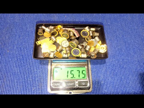 Видео: Афінаж золота з мікросхем, транзисторів та польвиків. Шляпи.