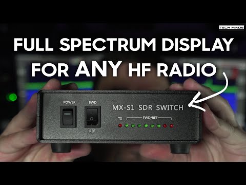 Видео: Коммутатор MX-S1 SDR — дисплей полного спектра для любого КВ-радио