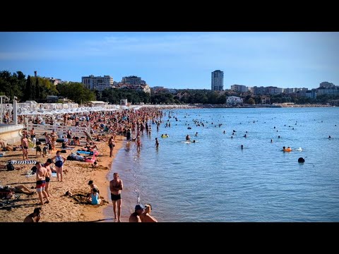 Видео: Геленджик 12 сентября 2025 года. Платановая аллея и Центральный пляж