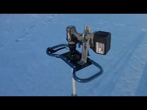 Видео: Поломка шуруповерта на рыбалке. Причина-неправильно выбранный адаптер. Тест адаптеров для  ледобура.