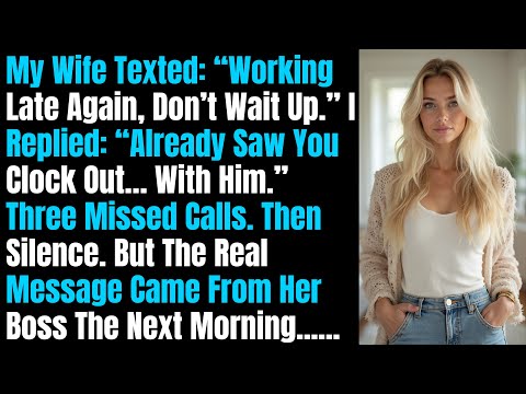 Видео: Жена прислала мне сообщение: «Опять работаю допоздна, не жди». Я ответил: «Уже видел, как ты выхо...