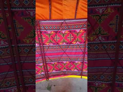 Видео: 8 Қанат Кйіз үй диаметрі 6 метір темір каркасты қазақ үй