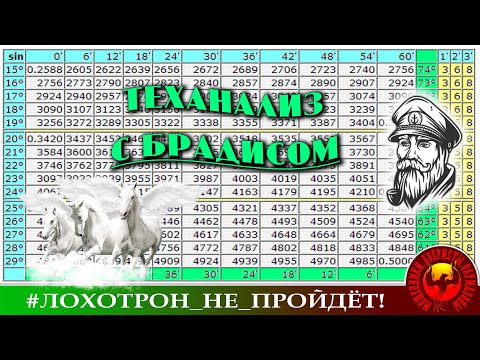 Видео: Белокрылые лошадки, или теханализ по таблицам Брадиса. (Автор - Моряк Андрей)