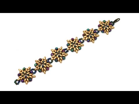 Видео: Как сделать браслет из бисера Твин DIY Bracelet from beads Twin, Superduo