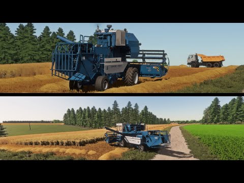 Видео: Farming Simulator 22 / #136 Карта Szpakowo / Уборка ячменя ЕНИСЕЙ 1200-1