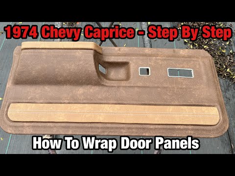 Видео: Как обтянуть дверные панели автомобиля винилом или кожей — восстановленные нижние дверные карты C...