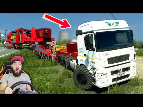 Видео: КУПИЛ КАМАЗ - ДЛЯ САМОГО БОЛЬШОГО ГРУЗА 400 ТОНН - EURO TRUCK SIMULATOR 2 + РУЛЬ