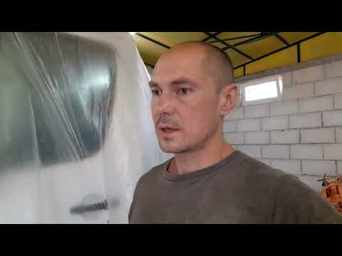 Видео: Mercedes sprinter. Устранение трещин. Подготовка и покраска переходами.