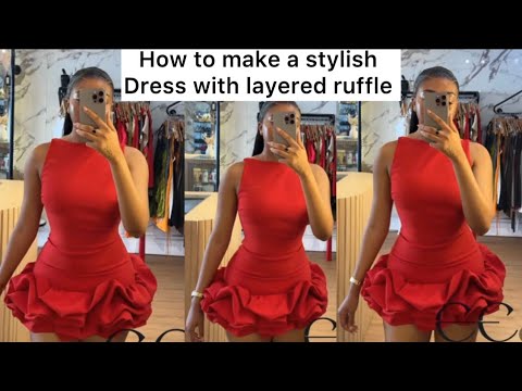 Видео: Сделай сам: как сшить стильное платье-футляр с оборками #платье #видео