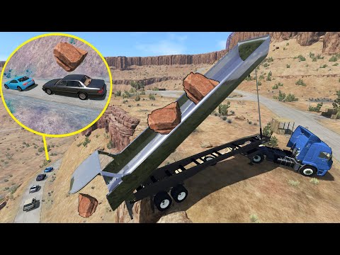 Видео: НЕУДАЧНАЯ РАЗГРУЗКА! НЕ ЗАМЕТИЛ ПРОБКУ ВНИЗУ | BeamNG.drive